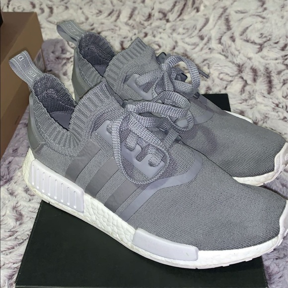 adidas nmd r1 primeknit grey womens